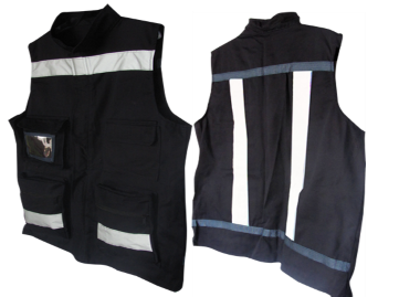 Chaleco Ejecutivo en gabardina 100% algodón 